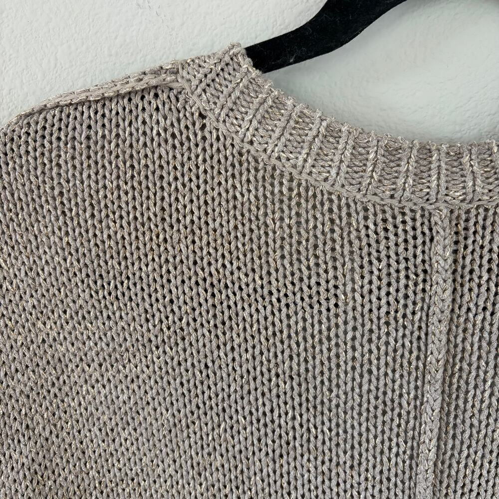 Brochu Walker The Gaia Short Sleeve Sweater Moonstone Taupe (S) - Picture 7 of 10